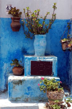 Fas 'ın eski kentlerinin sokağı