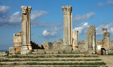 Fas 'taki Volubilis Arkeolojik Alanı