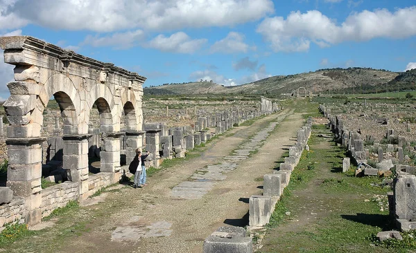 Fas 'taki Volubilis Arkeolojik Alanı