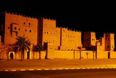 Fas 'ın Ouarzazate kentinden Kasbah Taourirt