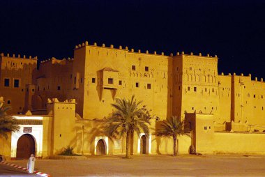 Fas 'ın Ouarzazate kentinden Kasbah Taourirt