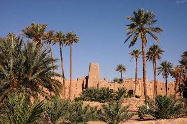 Fas 'taki Ouarzazate Kasbah' ın içinde.