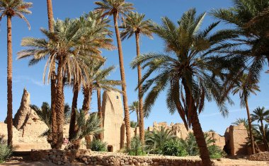 Fas 'taki Ouarzazate Kasbah' ın içinde.