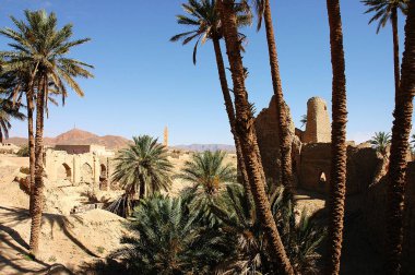 Fas 'taki Ouarzazate Kasbah' ın içinde.