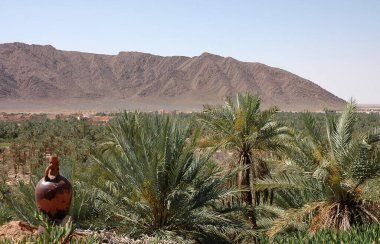 Fas 'taki Ouarzazate Kasbah' ın içinde.