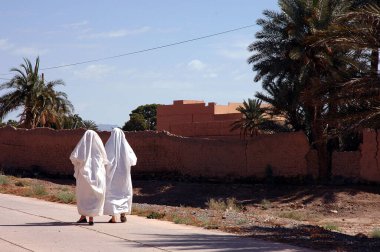 Fas 'taki Ouarzazate Kasbah' ın içinde.