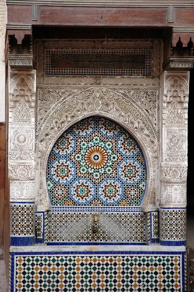 Handcrafted Fountain Morocco — Zdjęcie stockowe