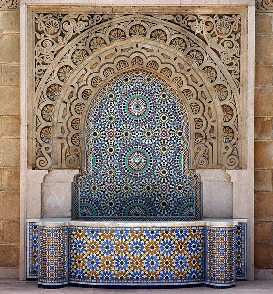 handcrafted fountain in Morocco