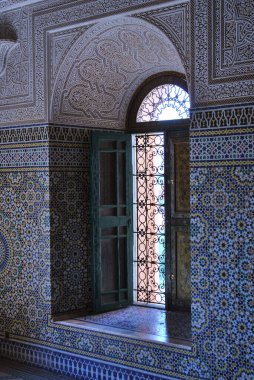 Fas 'taki Ouarzazate Kasbah' ın içinde.