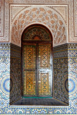 Fas 'taki Ouarzazate Kasbah' ın içinde.