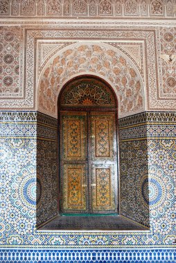 Fas 'taki Ouarzazate Kasbah' ın içinde.