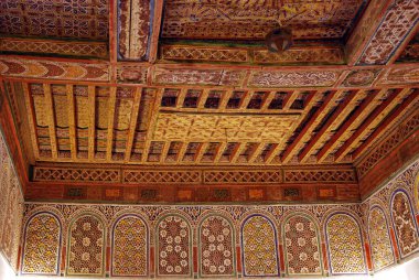 Fas 'taki Ouarzazate Kasbah' ın içinde.