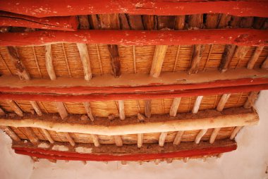 Fas 'taki Ouarzazate Kasbah' ın içinde.