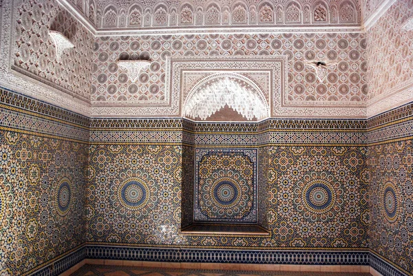 Интерьер Касбы Уарзазазат Марокко — стоковое фото