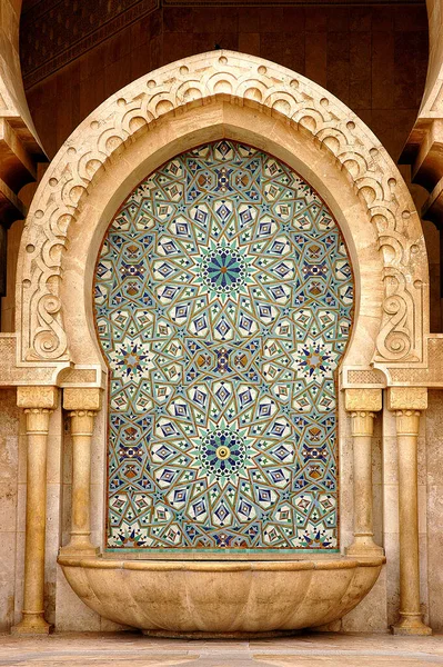 Beautiful Handcrafted Fountain Morocco — Stock Photo, Image