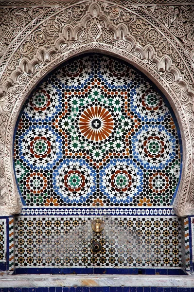 Beautiful Handcrafted Fountain Morocco — Stock Photo, Image