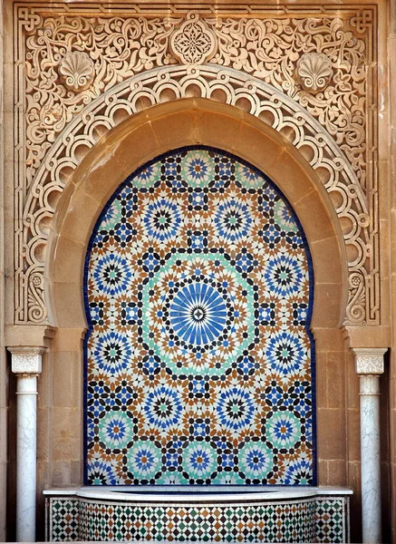 Schöne Handgefertigte Brunnen Marokko — Stockfoto