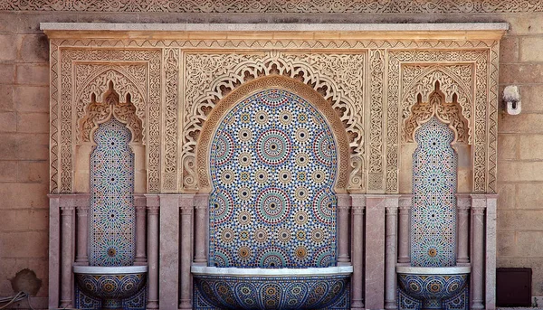 Beautiful Handcrafted Fountain Morocco — Stock Photo, Image