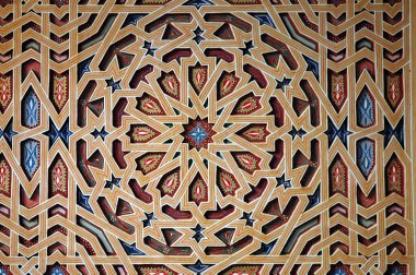 Traditional and handicraft zellige (tile) in Morocco clipart