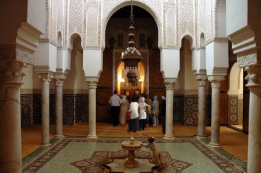 Fas 'taki eski Meknes kasabasının mimarisi.