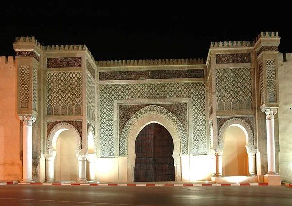 Architektura Starého Města Meknes Maroku — Stock fotografie