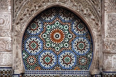 Fas 'ta güzel bir el yapımı çeşme.