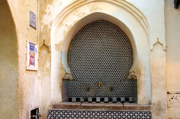 Beautiful Handcrafted Fountain Morocco — Stock Photo, Image