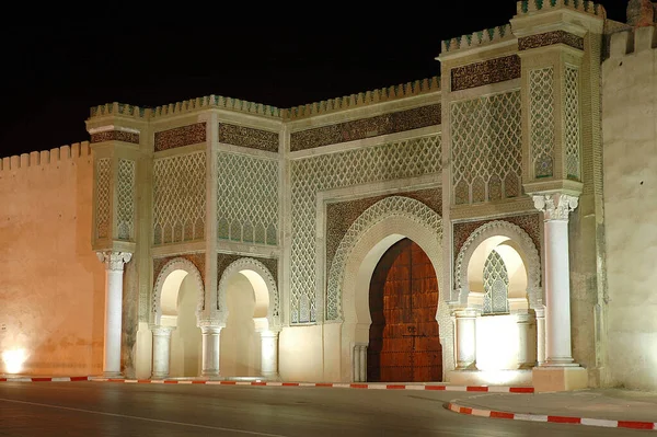 Architektura Starého Města Meknes Maroku — Stock fotografie