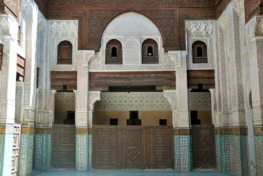Fas 'taki eski Meknes kasabasının mimarisi.