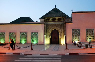 Fas 'taki eski Meknes kasabasının mimarisi.