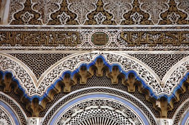 Fas 'ta geleneksel ve el işi zellige (taş)