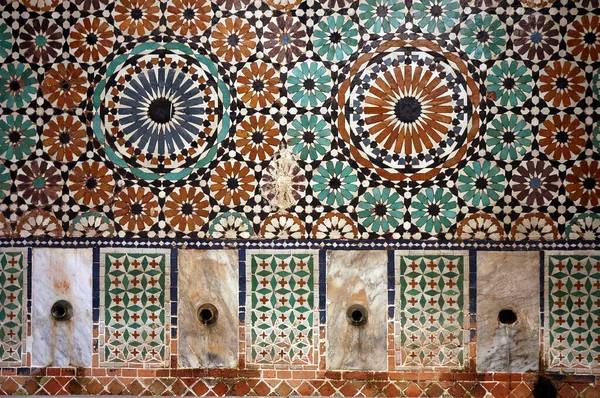 Zellige Tradicional Artesanal Telha Marrocos — Fotografia de Stock