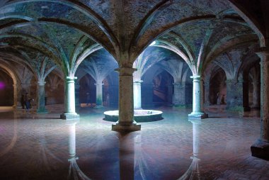 El Jadida 'daki Portekiz sarnıçı, Fas' taki antik Mazagan.