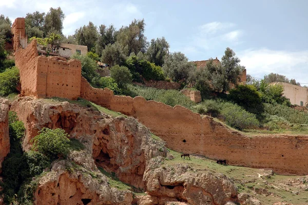 Eski Kasbah Veya Ksar Eski Şehrin Tahkimatı Fas — Stok fotoğraf