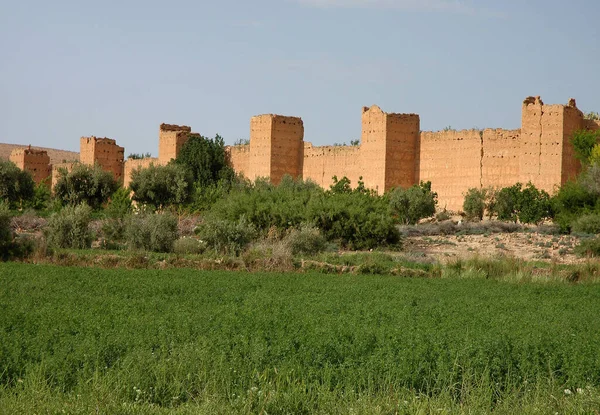 摩洛哥的老Kasbah或Ksar 古城设防 — 图库照片