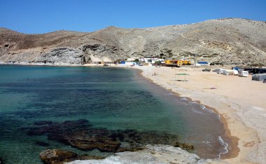 Kuzey Fas 'ta güzel egzotik plaj