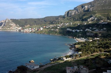 Kuzey Fas 'ta güzel egzotik plaj