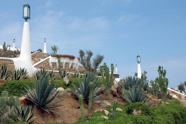 Kuzey Fas 'taki M' DIQ kıyı kasabasının manzarası