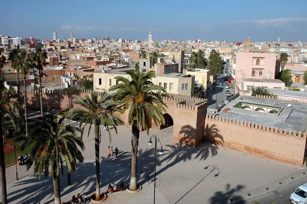 Bad Gharbi Μεγάλη Ιστορική Πύλη Στην Oujda Ανατολικά Του Μαρόκου — Φωτογραφία Αρχείου