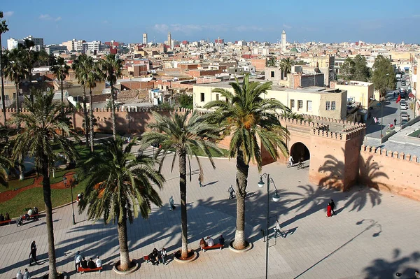 Bad Gharbi Μεγάλη Ιστορική Πύλη Στην Oujda Ανατολικά Του Μαρόκου — Φωτογραφία Αρχείου