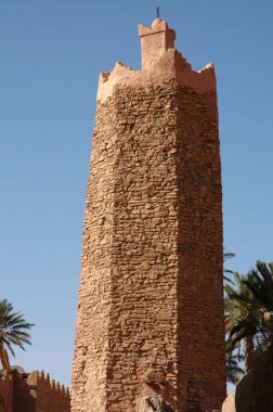 Fas 'ın güneydoğusundaki Figuig Palmiyesi.