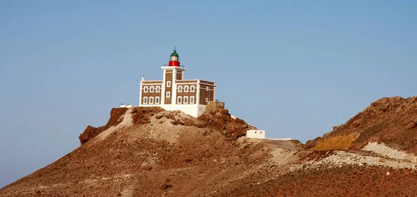 Farol Cap Des Fourches Norte Marrocos Mediterrâneo — Fotografia de Stock