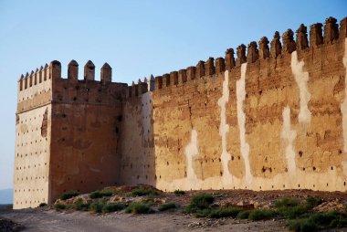 Eski Kasbah veya Ksar (eski şehrin tahkimatı) Fas 'ta
