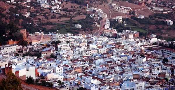 Chefchaouen Blue City Észak Marokkóban — Stock Fotó
