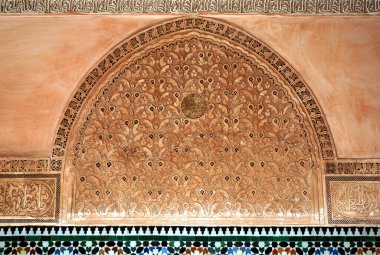 Fas 'ta geleneksel ve el işi zellige (taş)