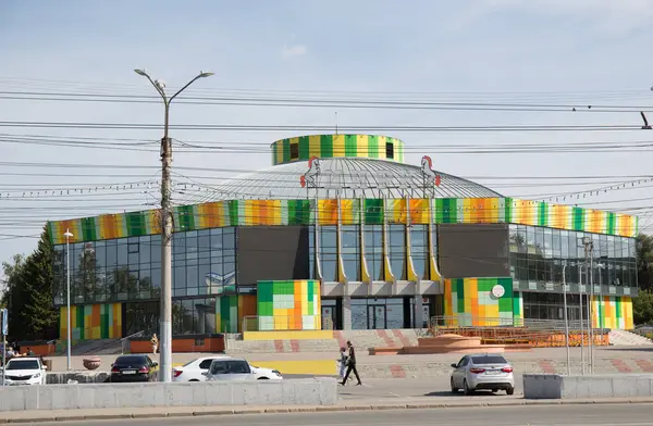 Rosja Omsk Budynek Cyrku — Zdjęcie stockowe