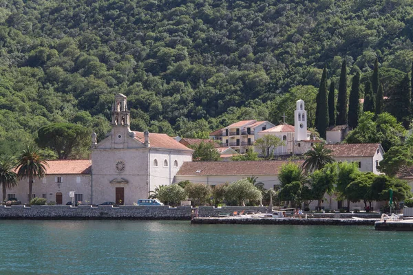 Montenegro Bahía Kotor Vista Desde Yate — Foto de Stock