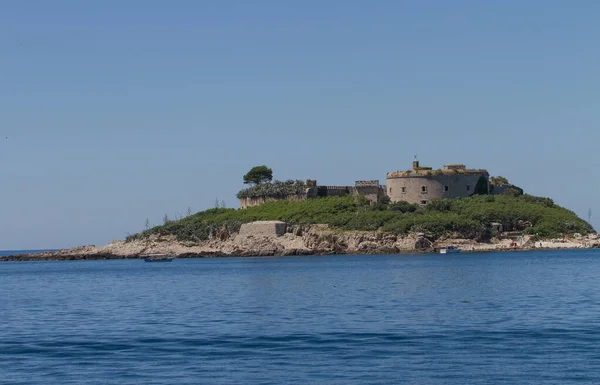 Montenegro Bay Kotor Utsikt Från Båten — Stockfoto