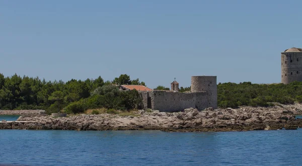 Monténégro Baie Kotor Vue Yacht — Photo