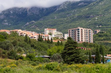 Karadağ Kotor Körfezi dağ manzarası, şehir
